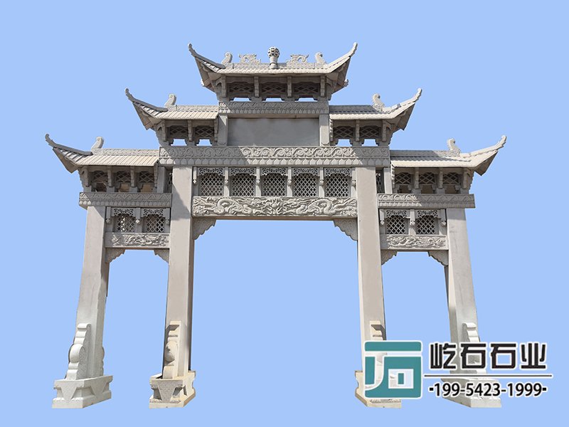 村莊石牌坊樣式圖片