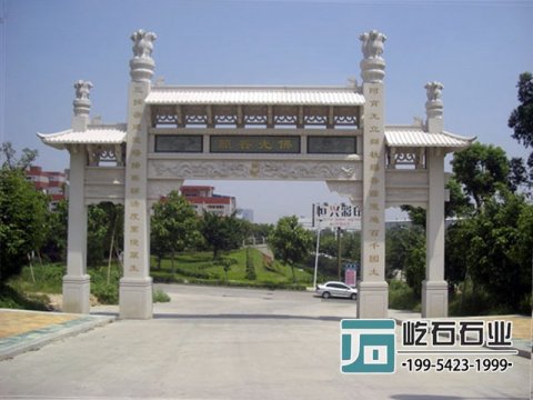 農(nóng)村石牌坊的安裝介紹
