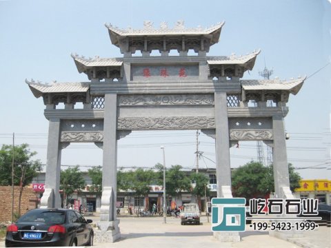 農村牌坊三門牌坊安裝的意義